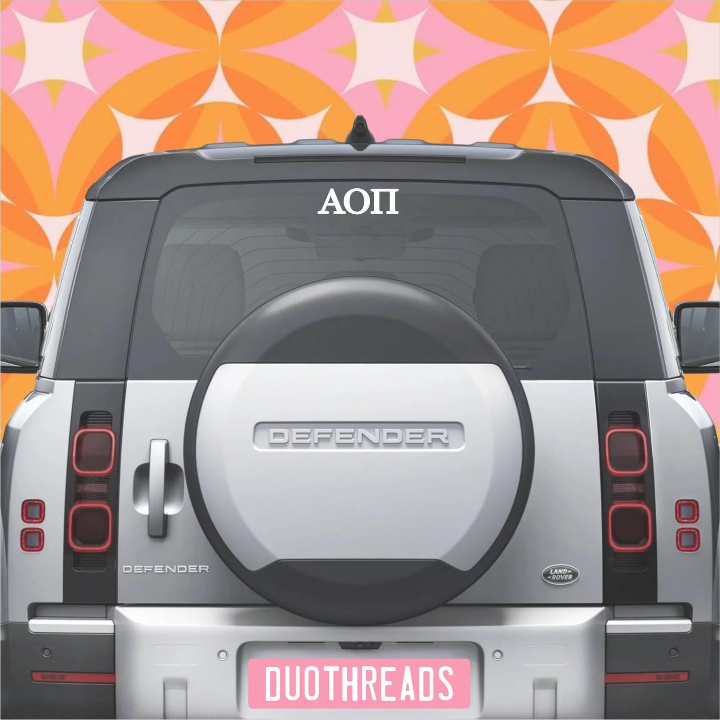 Alpha Omicron Pi Sorority Letters Car Decal