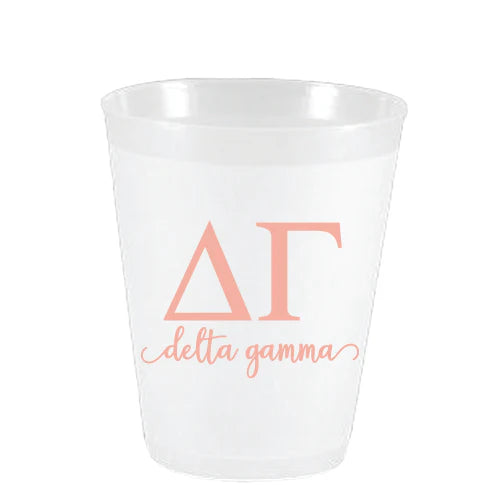 Delta Gamma Letters Frost Cup