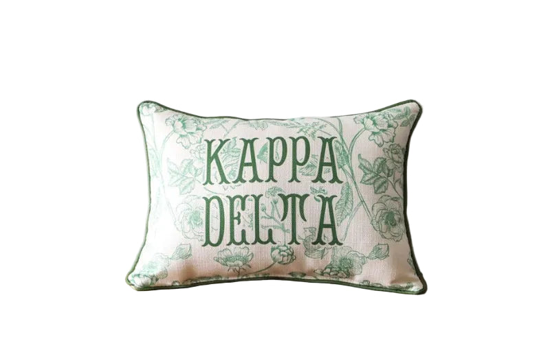 Kappa Delta Toile Pillow