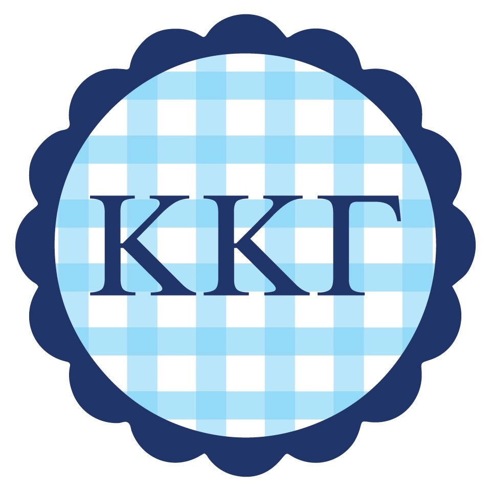 Kappa Kappa Gamma Gingham Sticker