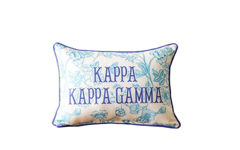 Kappa Kappa Gamma Toile Pillow