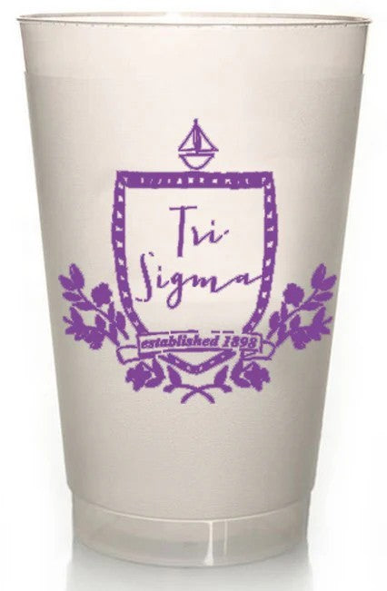 Sigma Sigma Sigma Frosted Flex Cup