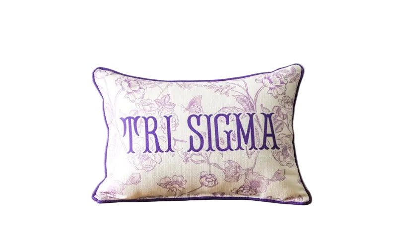 Sigma Sigma Sigma Toile Pillow