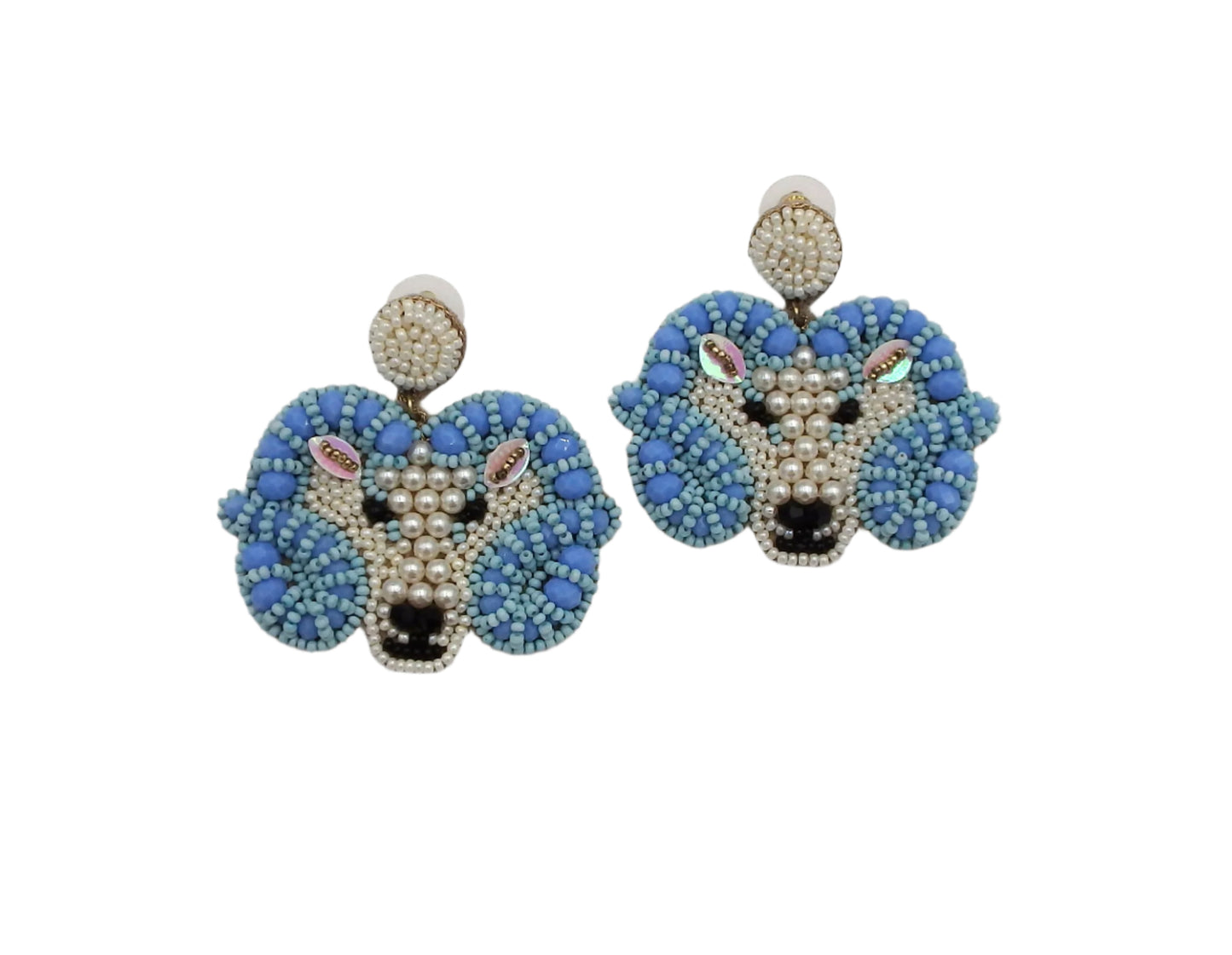 UNC Ram Earrings