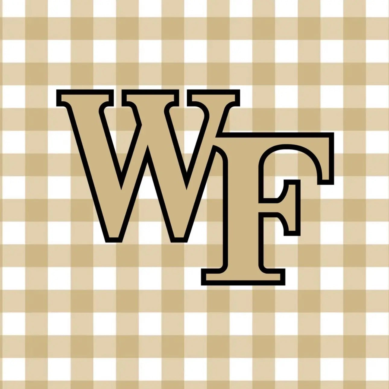 WF Gingham Gameday Pin