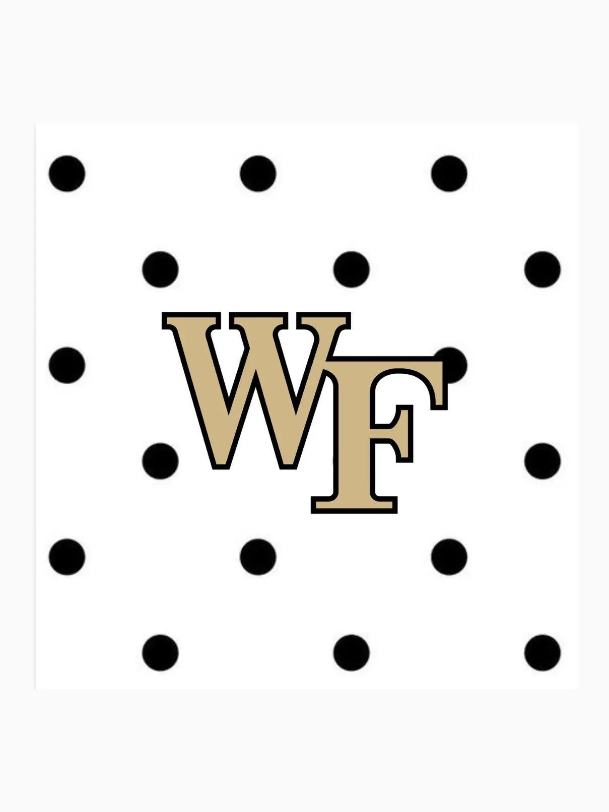 WF Polka Dot Gameday Pin