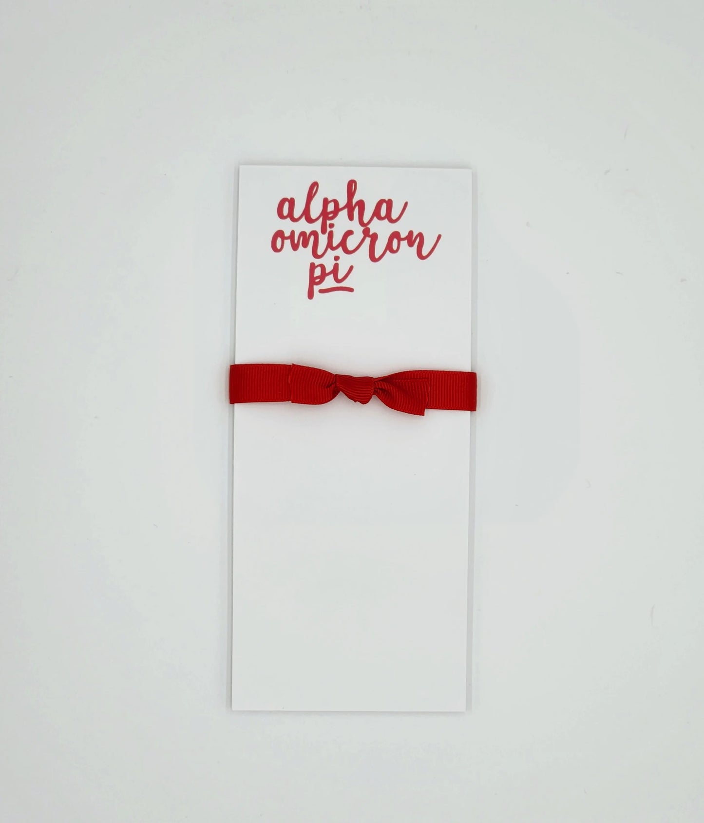 Alpha Omicron Pi Sorority Script Notepad