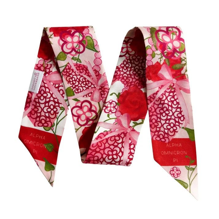 Alpha Omicron Pi Sorority and Sisterhood Scarflette