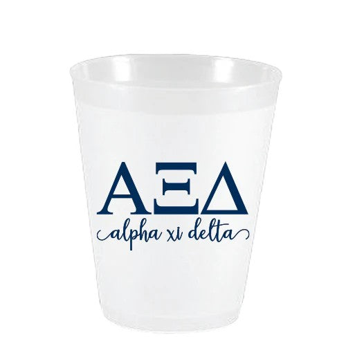 Alpha Xi Delta Letters Frost Cup