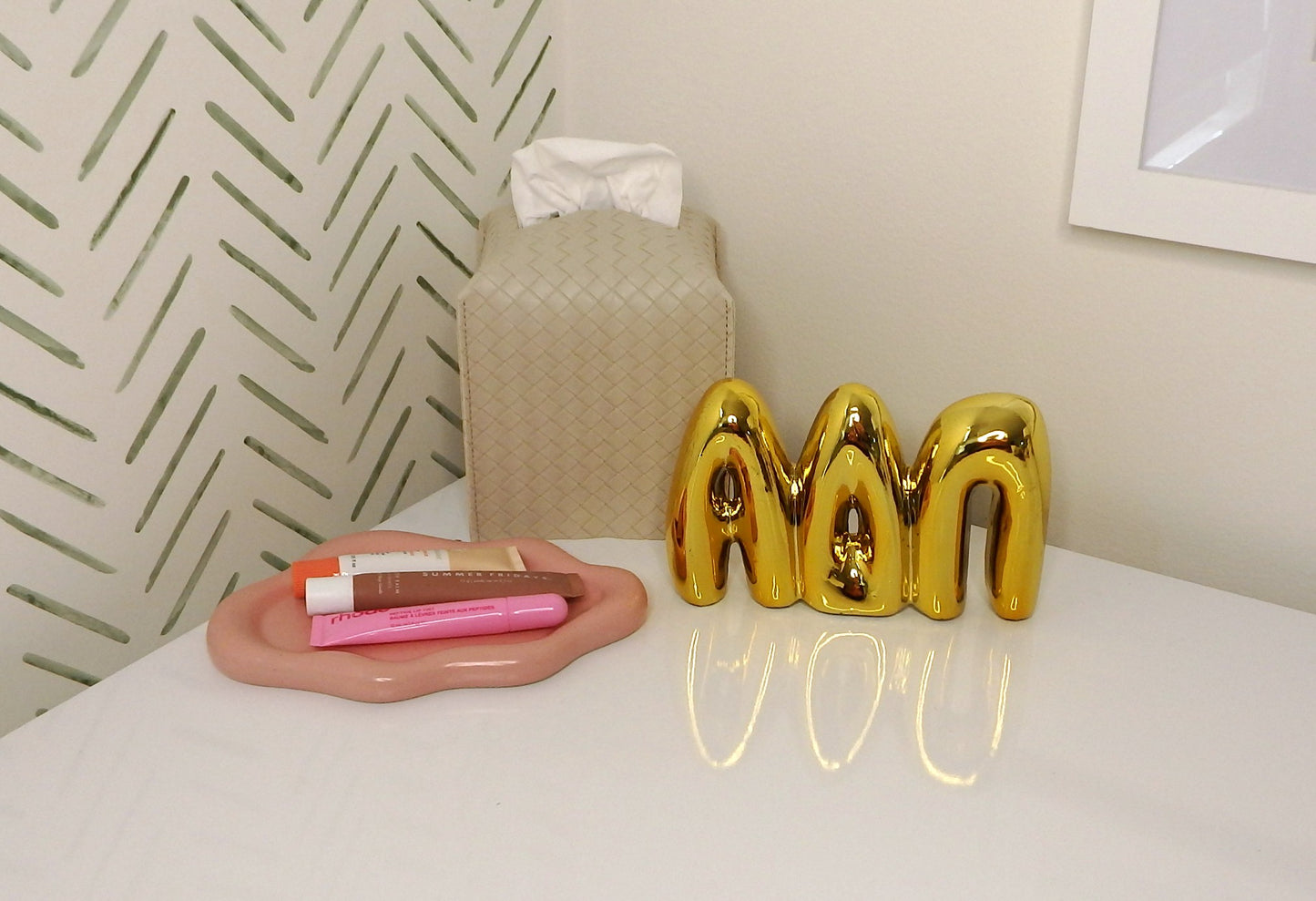 Alpha Delta Pi Gold Shelf Letters