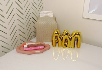 Alpha Delta Pi Gold Shelf Letters