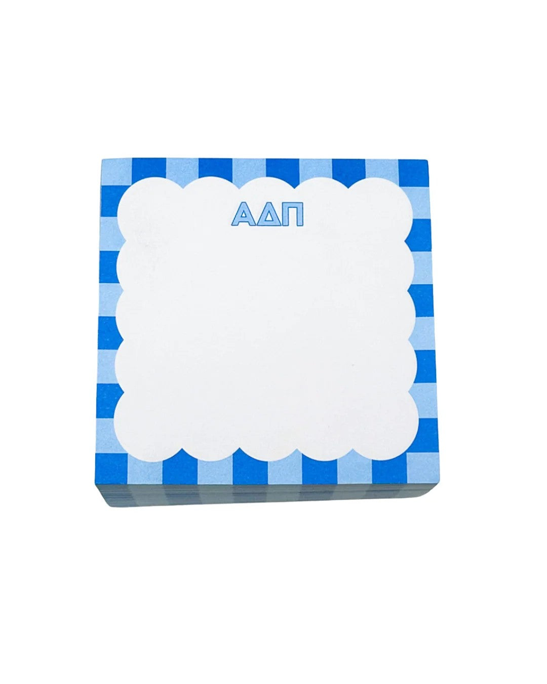 Alpha Delta Pi Scalloped Note Cube