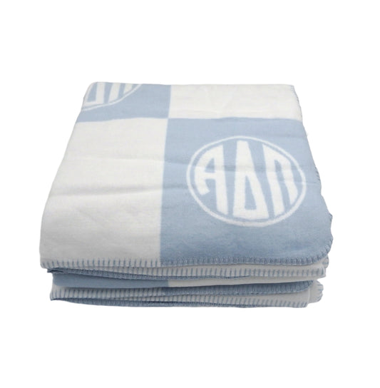 Alpha Delta Pi Circle Monogram Blanket