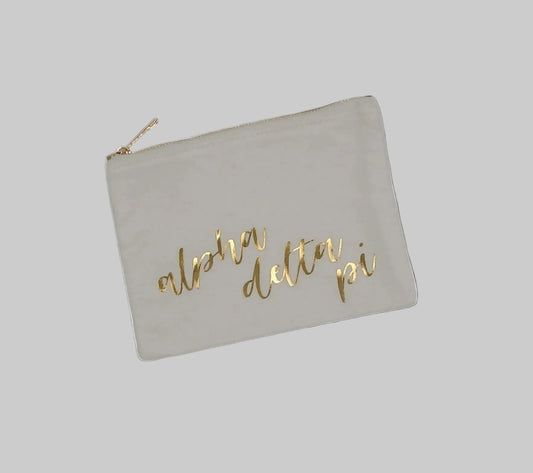 Alpha Delta Pi Canvas Pouch