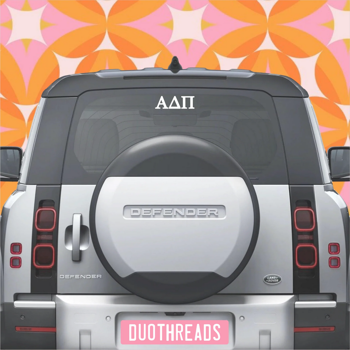 Alpha Delta Pi Sorority Letters Car Decal