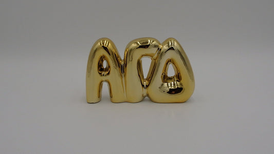 Alpha Gamma Delta Gold Shelf Letters