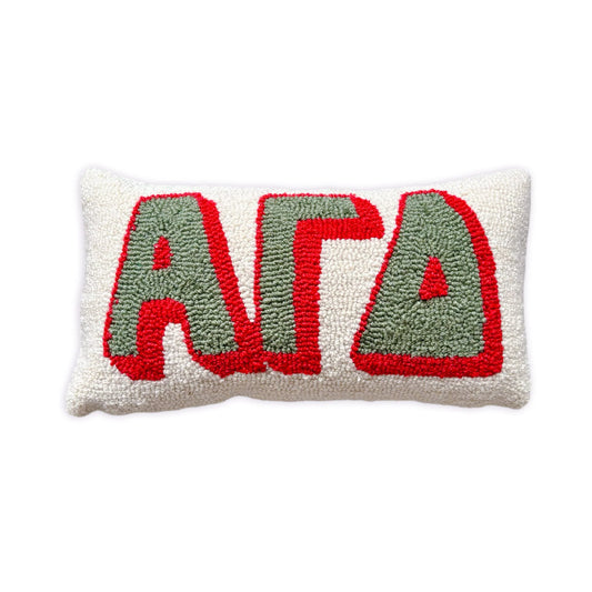Alpha Gamma Delta Sorority Hook Pillow