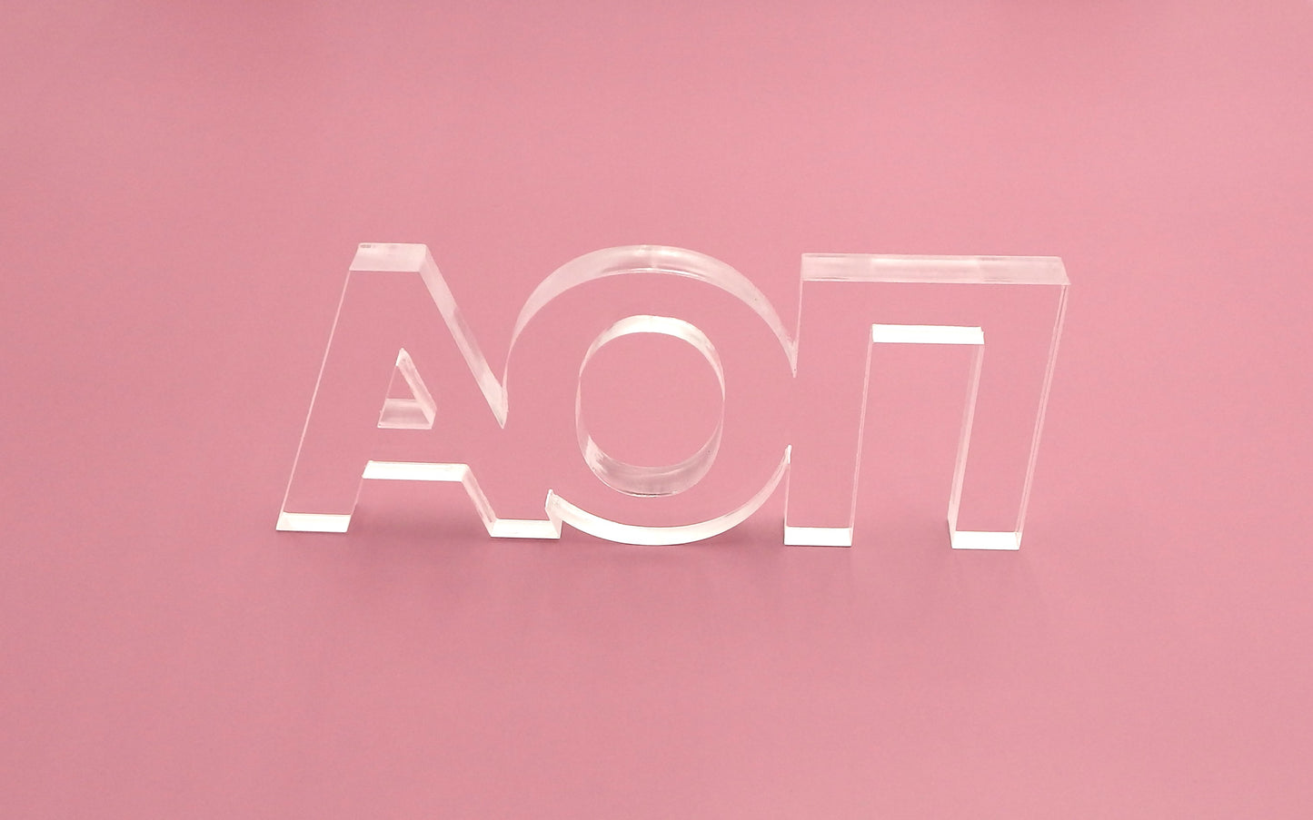 Alpha Omicron Pi Acrylic Shelf Letters