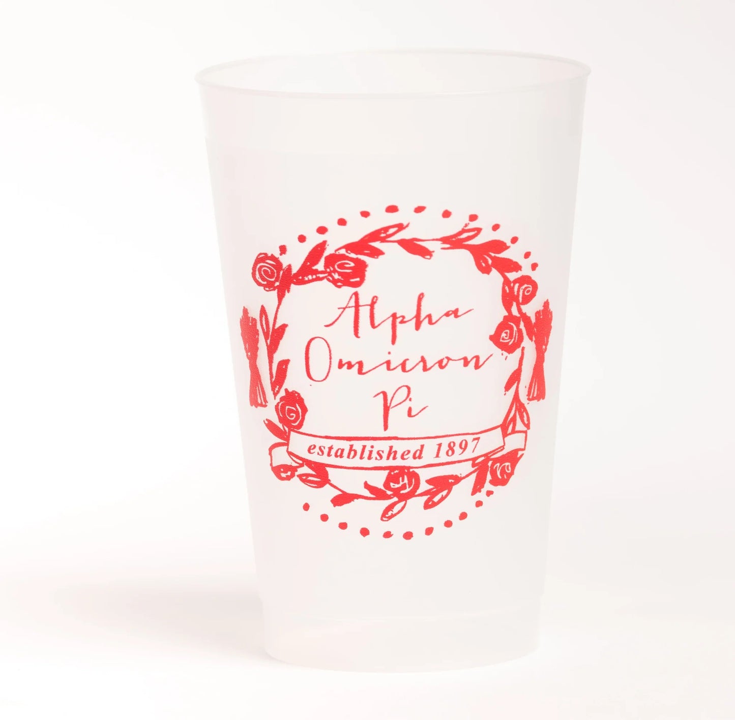 Alpha Omicron Pi Frosted Flex Cup