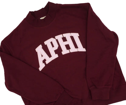 Alpha Phi Keepsake Mock Neck Crew