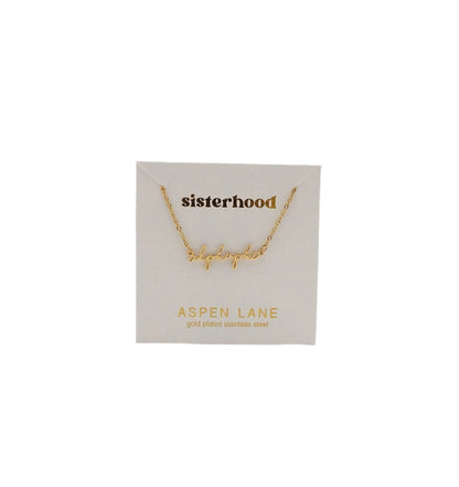 Alpha Phi Script Necklace