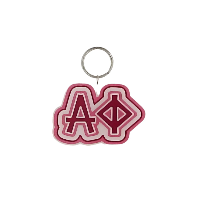 Alpha Phi Letters Keychain