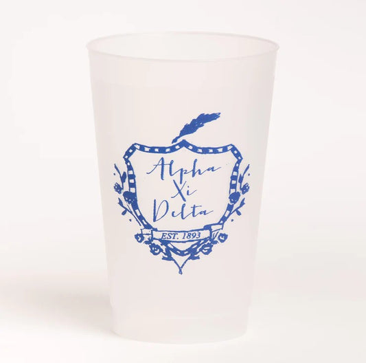 Alpha Xi Delta Frosted Flex Cup