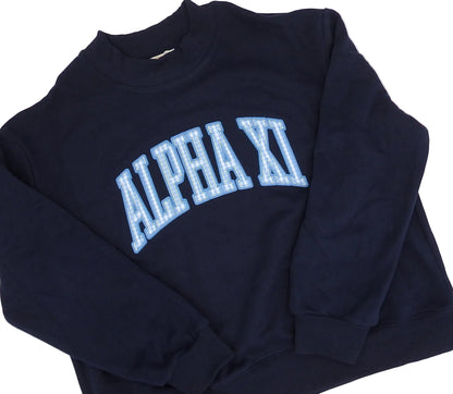Alpha Xi Delta Keepsake Mock Neck Crew