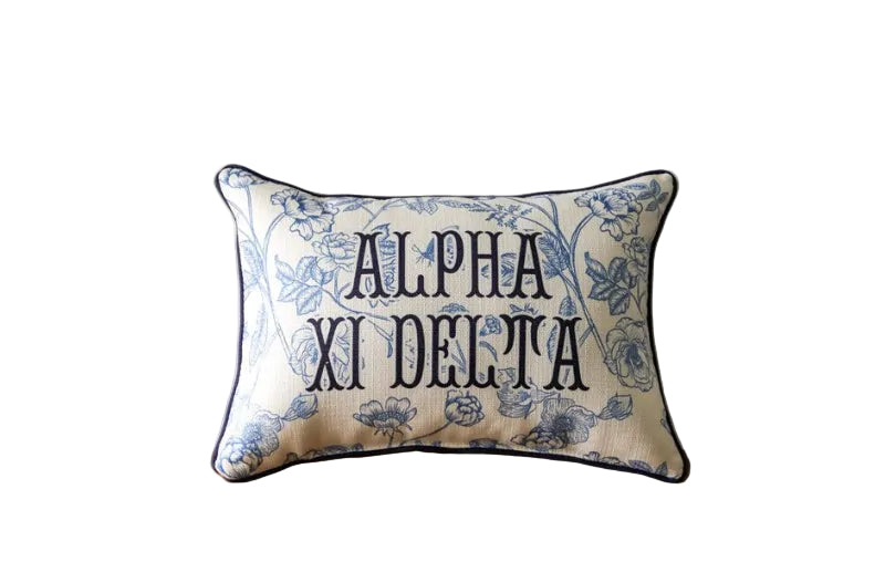 Alpha Xi Delta Toile Pillow