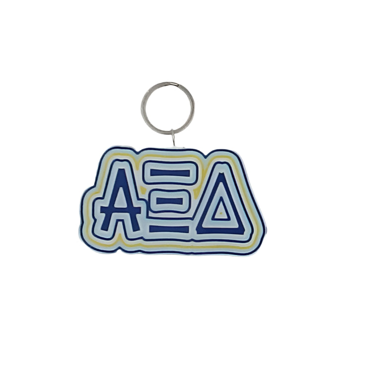 Alpha Xi Delta Letters Keychain