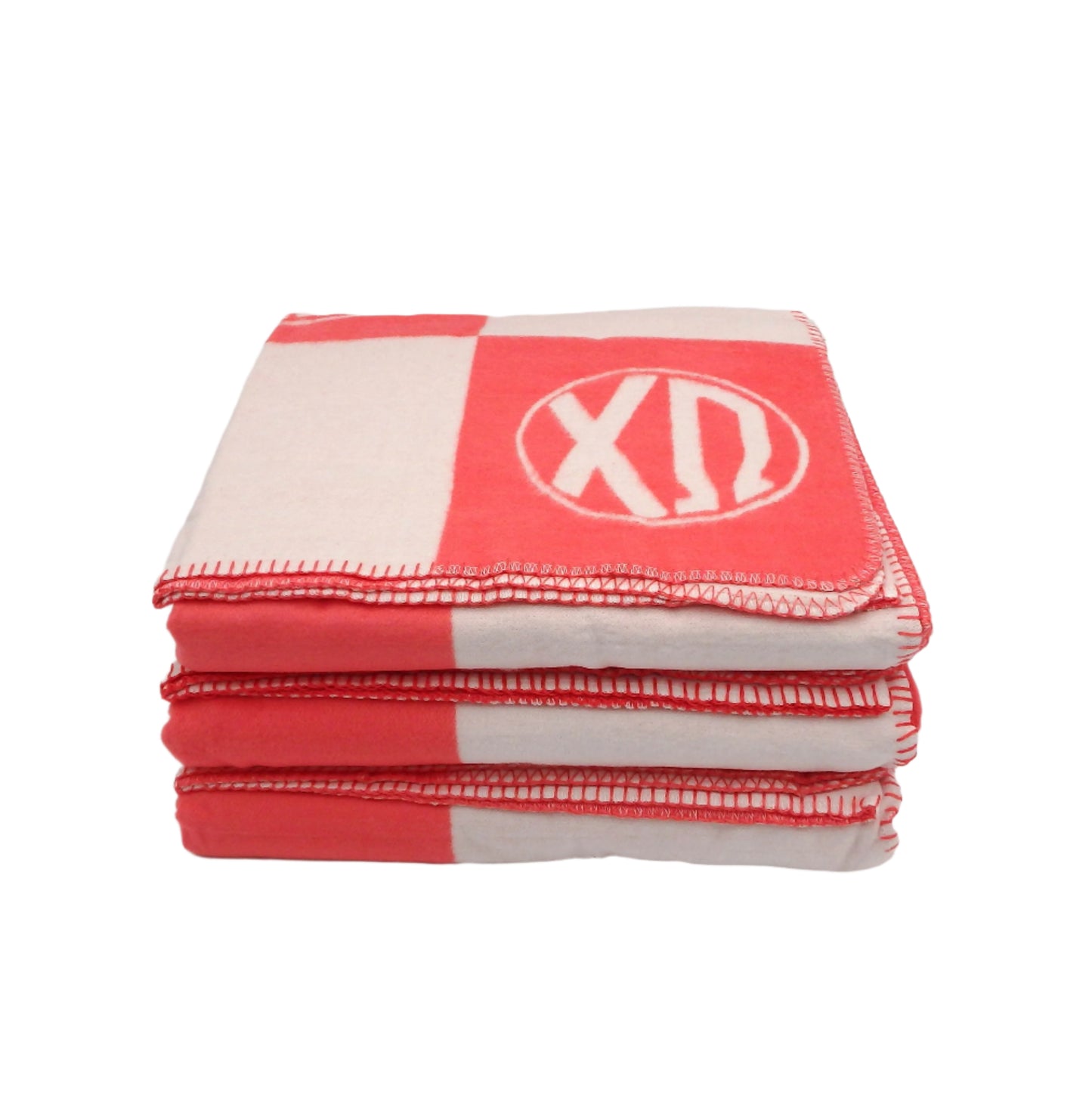 Chi Omega Circle Monogram Blanket