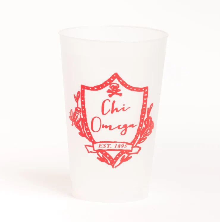 Chi Omega Frosted Flex Cup