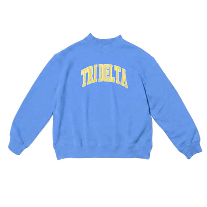 Delta Delta Delta Keepsake Mock Neck Crew