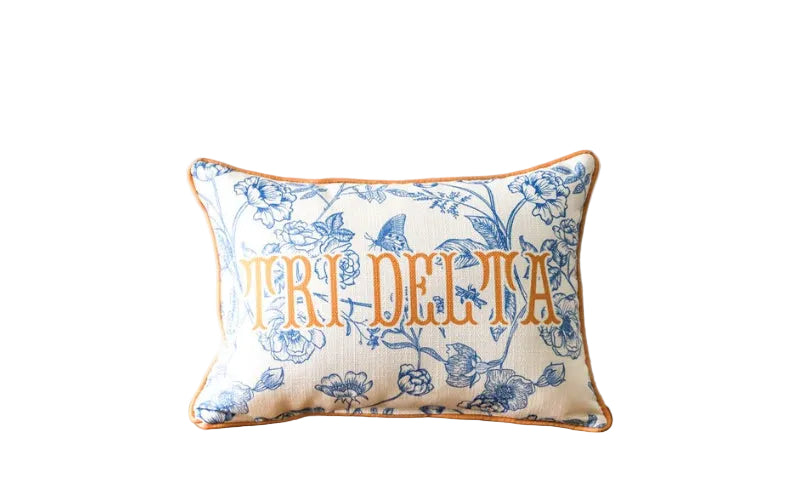 Delta Delta Delta Toile Pillow