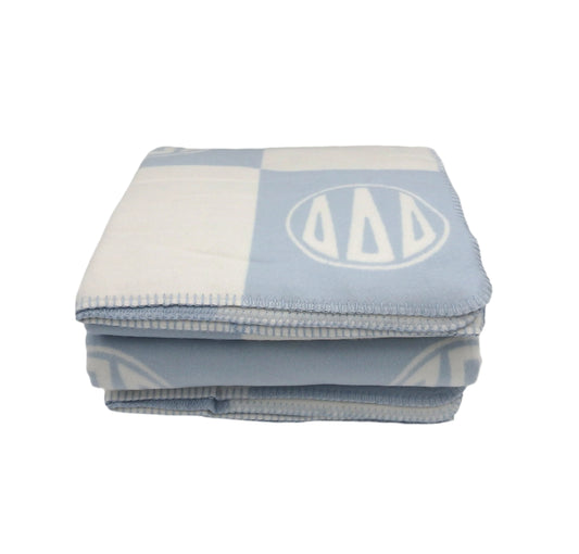Delta Delta Delta Circle Monogram Blanket
