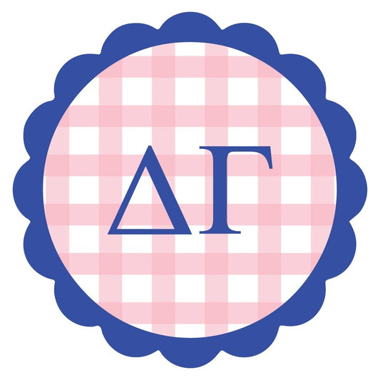 Delta Gamma Gingham Sticker