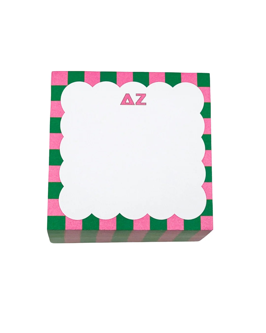 Delta Zeta Scalloped Note Cube