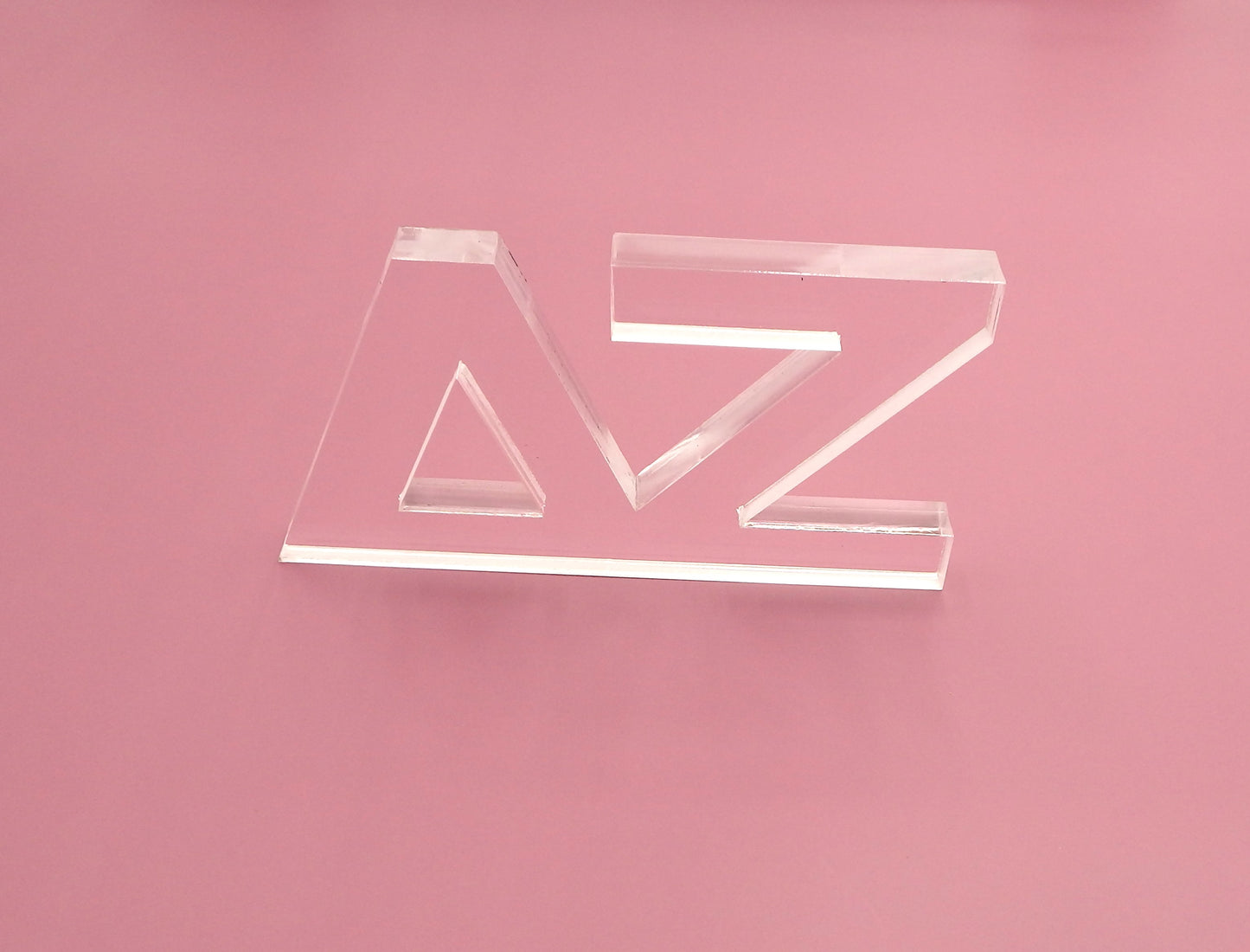 Delta Zeta Acrylic Shelf Letters