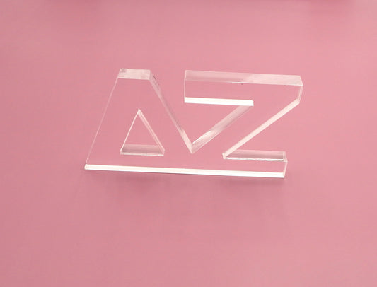 Delta Zeta Acrylic Shelf Letters