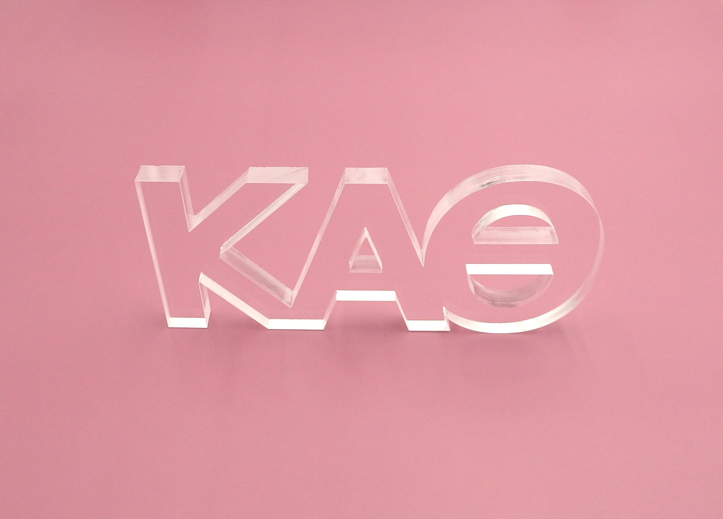 Kappa Alpha Theta Delta Gamma Acrylic Shelf Letters