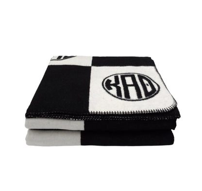 Kappa Alpha Theta Circle Monogram Blanket
