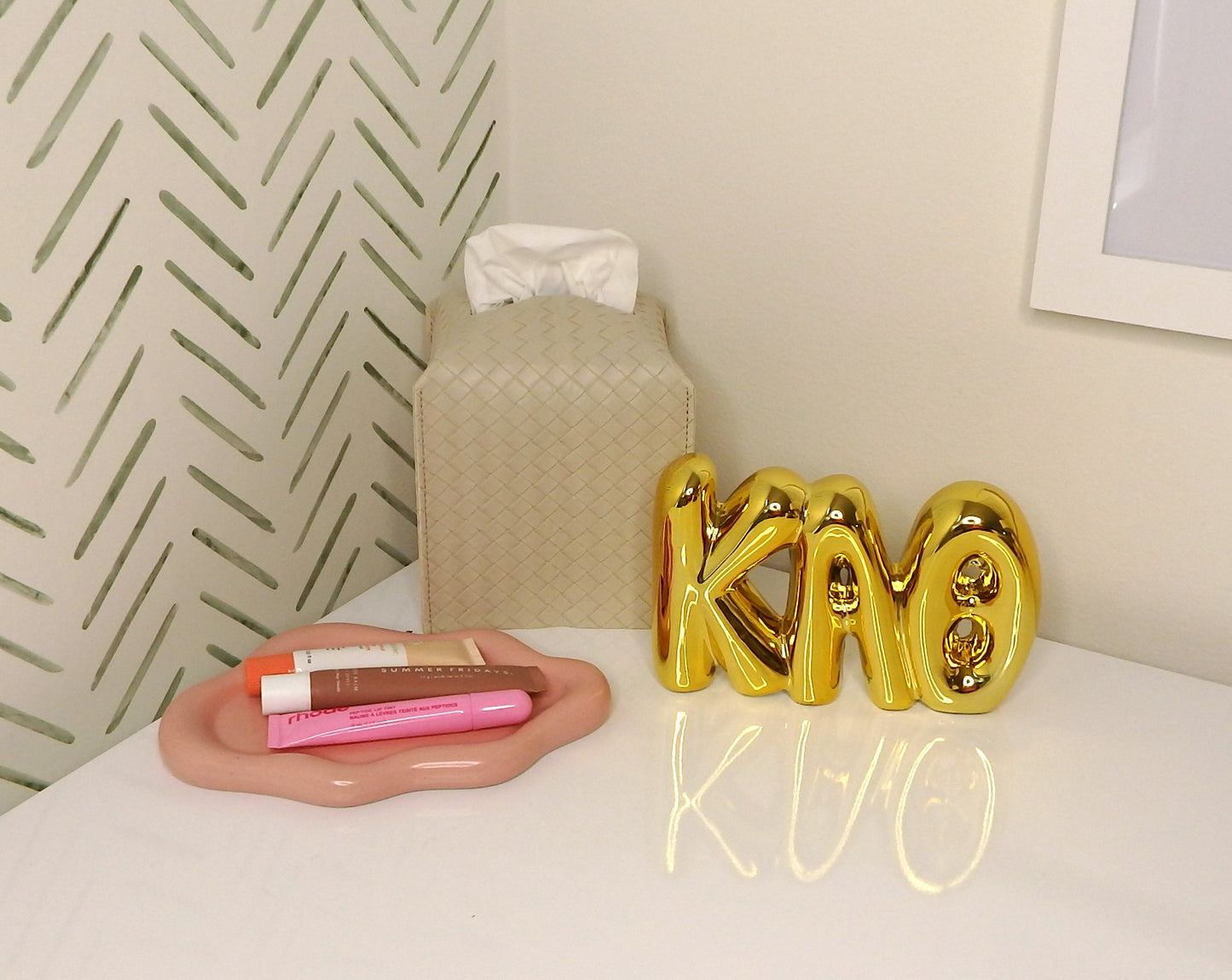 Kappa Alpha Theta Gold Shelf Letters