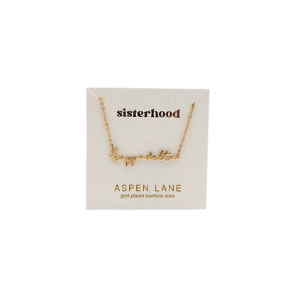 Kappa Delta Script Necklace