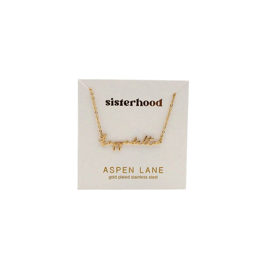Kappa Delta Script Necklace