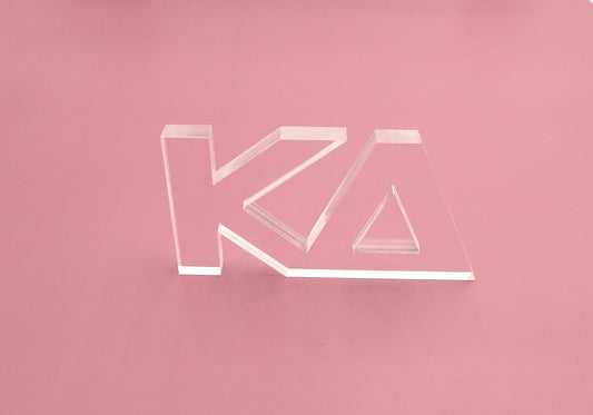 Kappa Delta Acrylic Shelf Letters