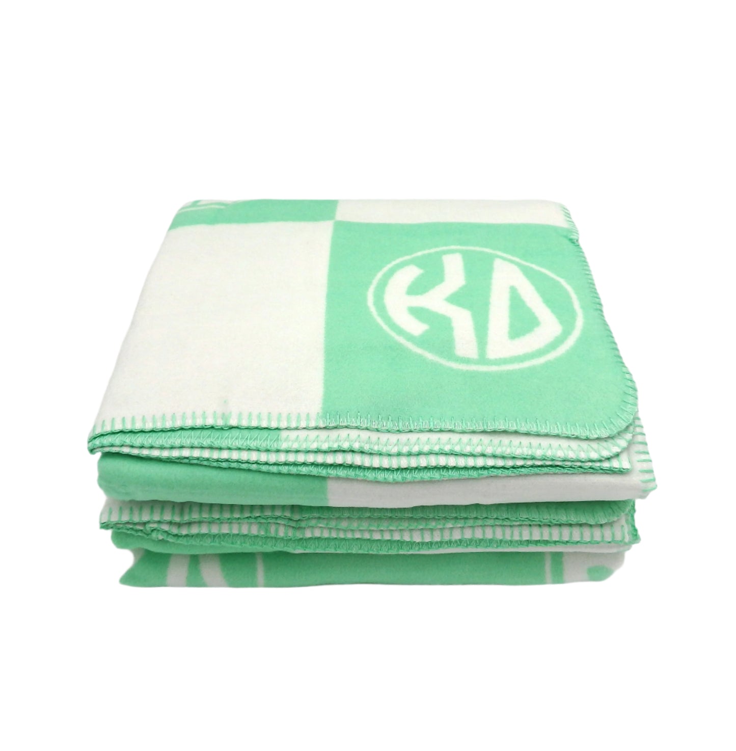 Kappa Delta Circle Monogram Blanket