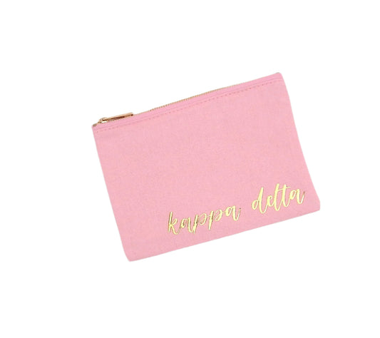 Kappa Delta Canvas Pouch