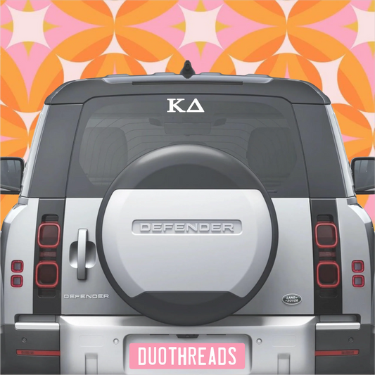 Kappa Delta Sorority Car Decal