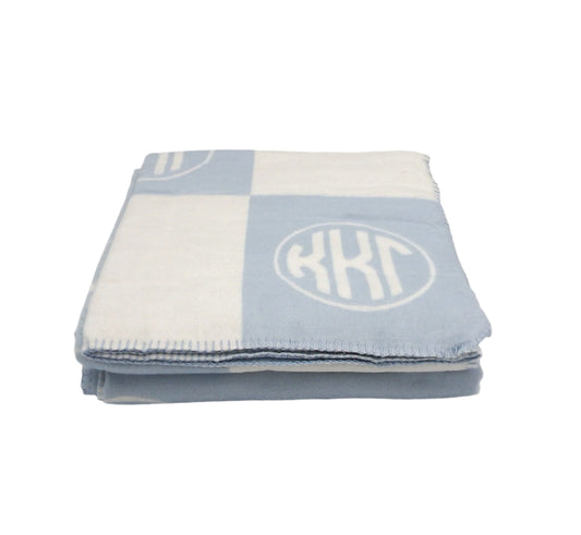 Kappa Kappa Gamma Circle Monogram Blanket