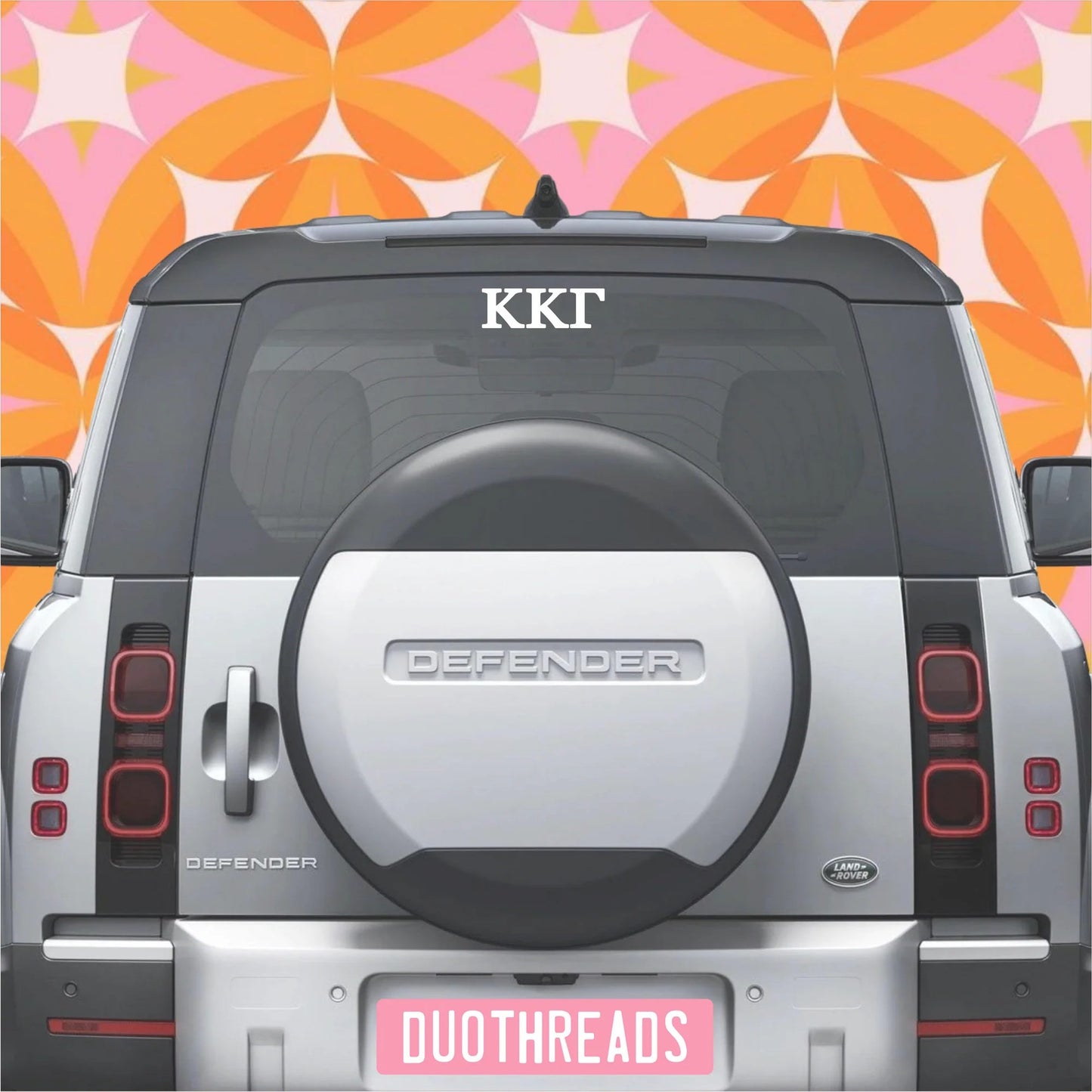 Kappa Kappa Gamma Sorority Letters Car Decal